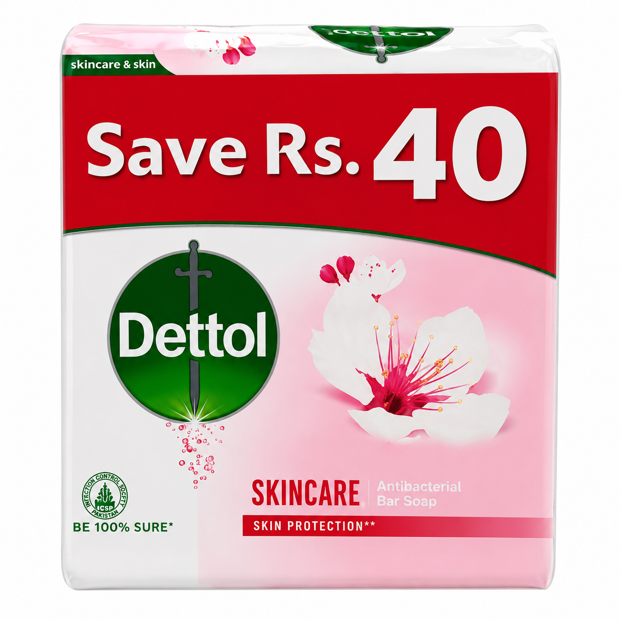 DETTOL SKINCARE 110*4G SAVE RS 40