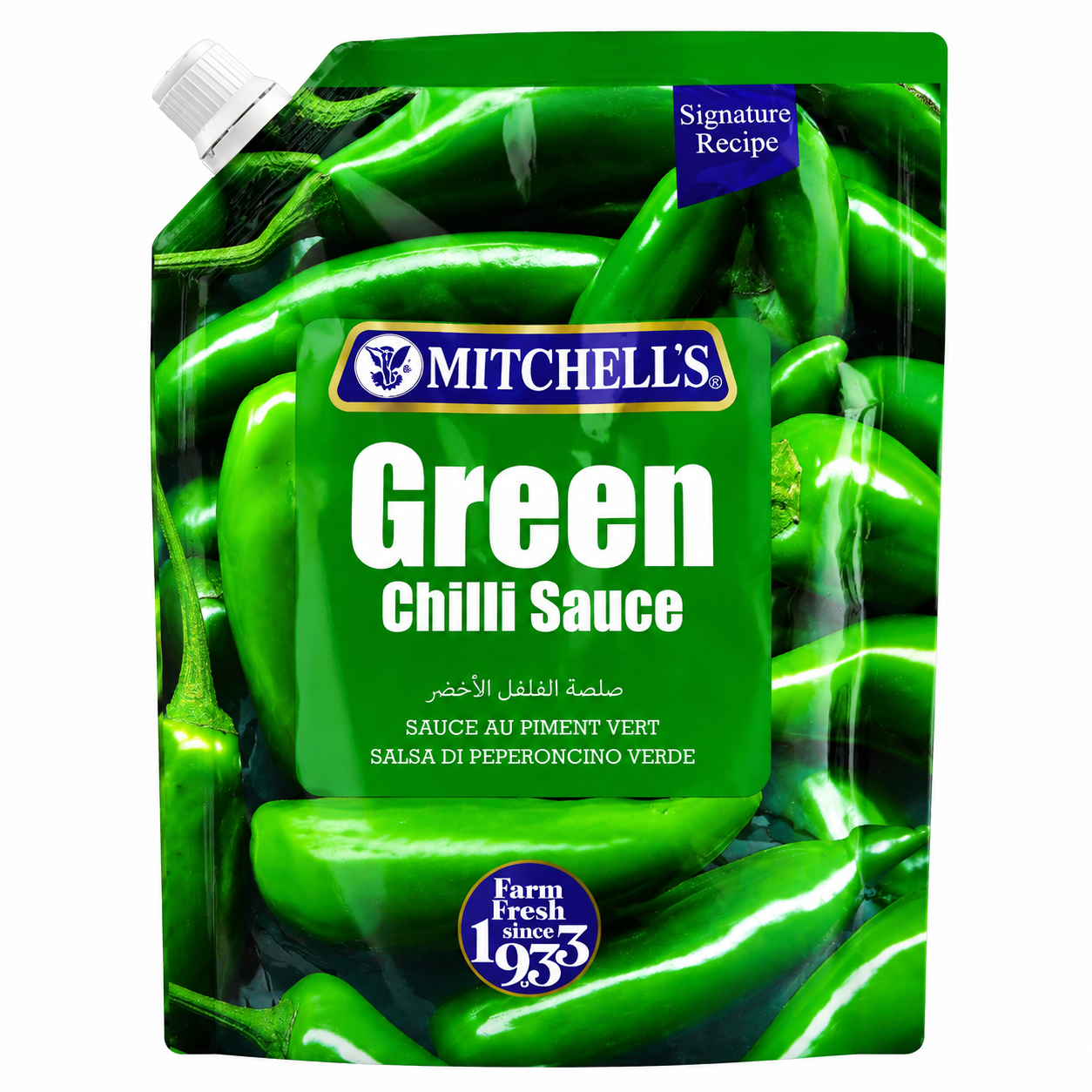 MITCHELLS GREEN CHILLI SAUCE 400 GM