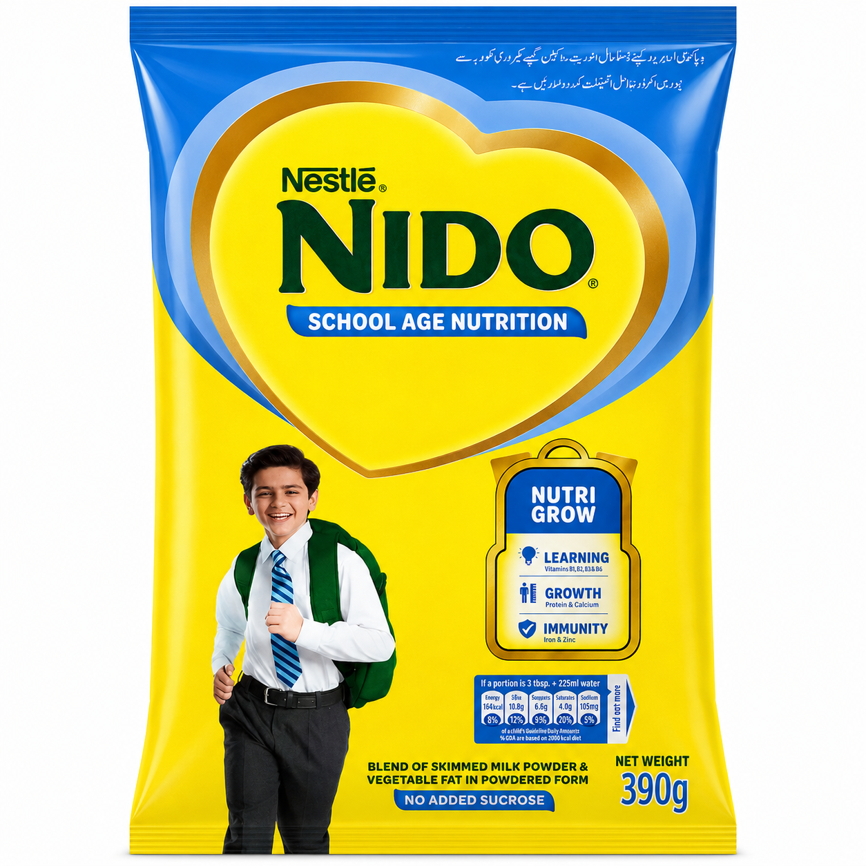 NESTLE NIDO SCHOOL AGE NUTRION 390 GM
