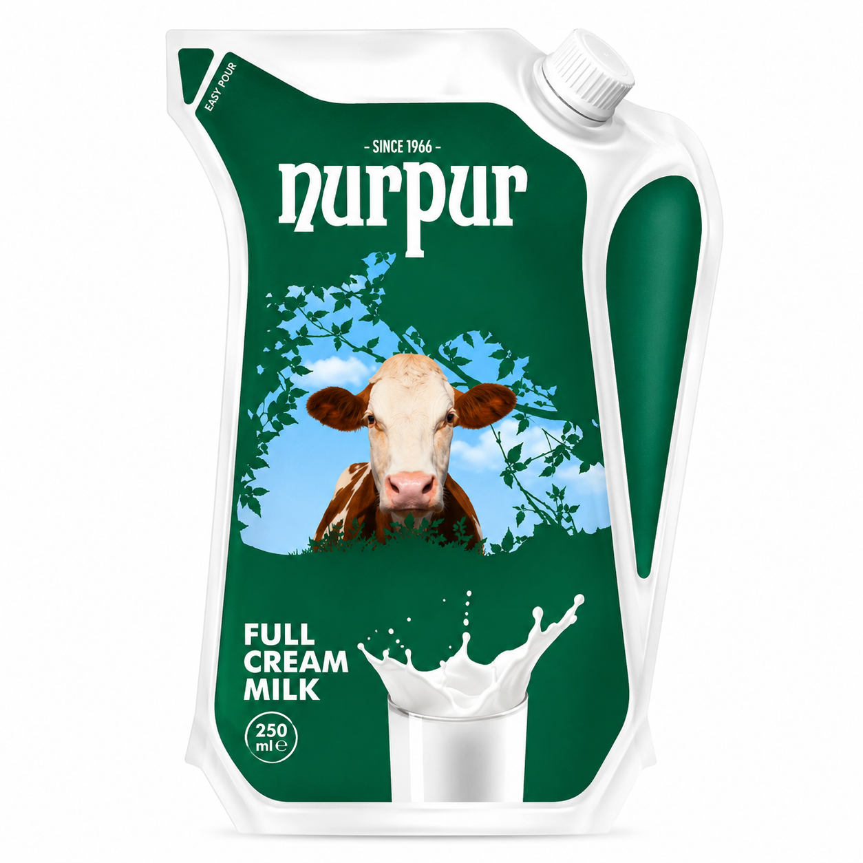 NURPUR FULL CREAM MILK 250 ML POUCH