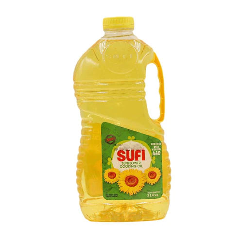SUFI SUNFLOWER COOKING OIL BOTTLE 3 LTR