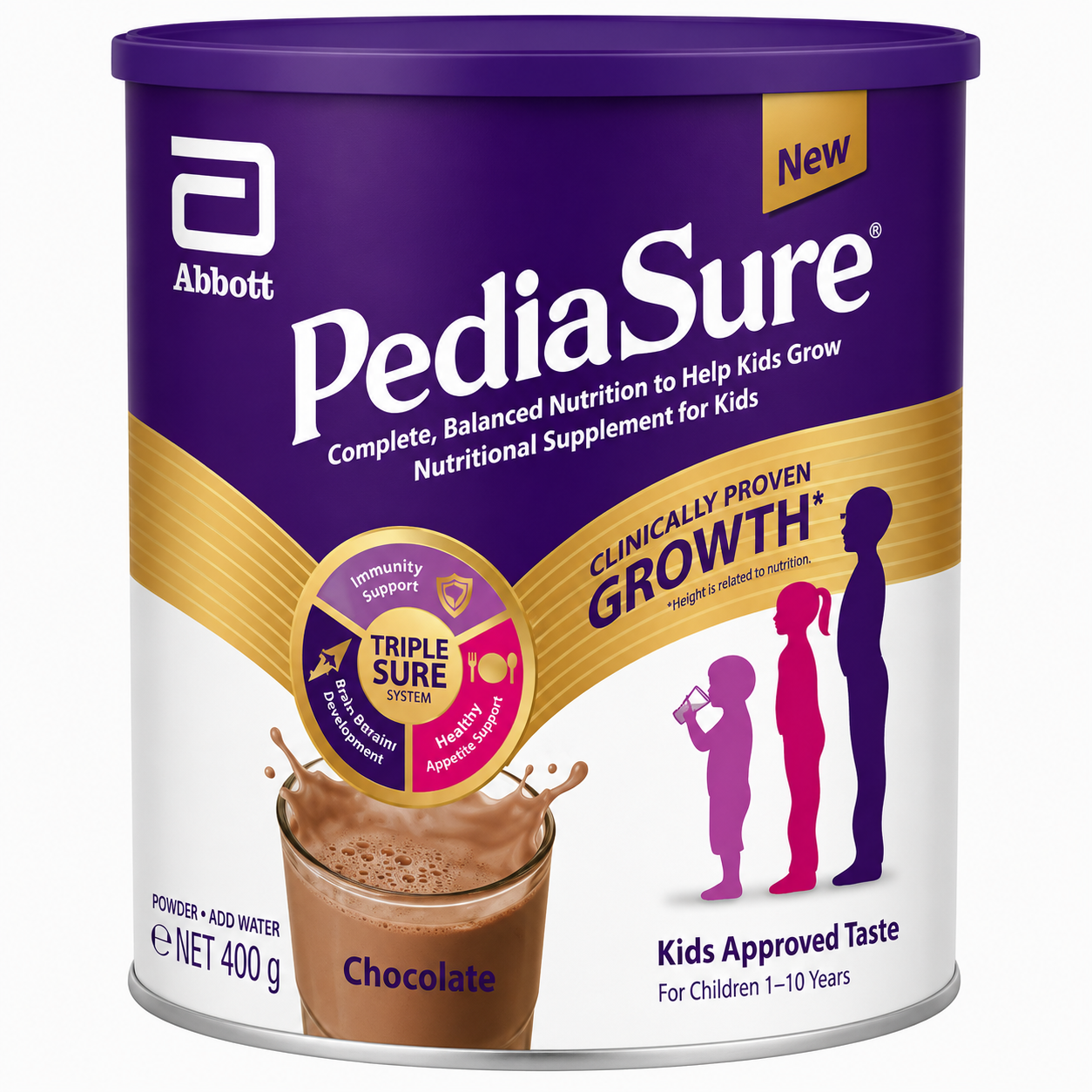 ABBOTT PEDIASURE CHOCOLATE FLAVOURED 400 GM (FOR CHILDREN 3 YEARS & ABOVE)