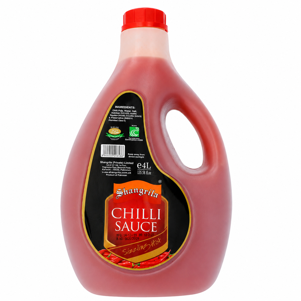 SHANGRILA CHILLI SAUCE 3.5 L BUCKET