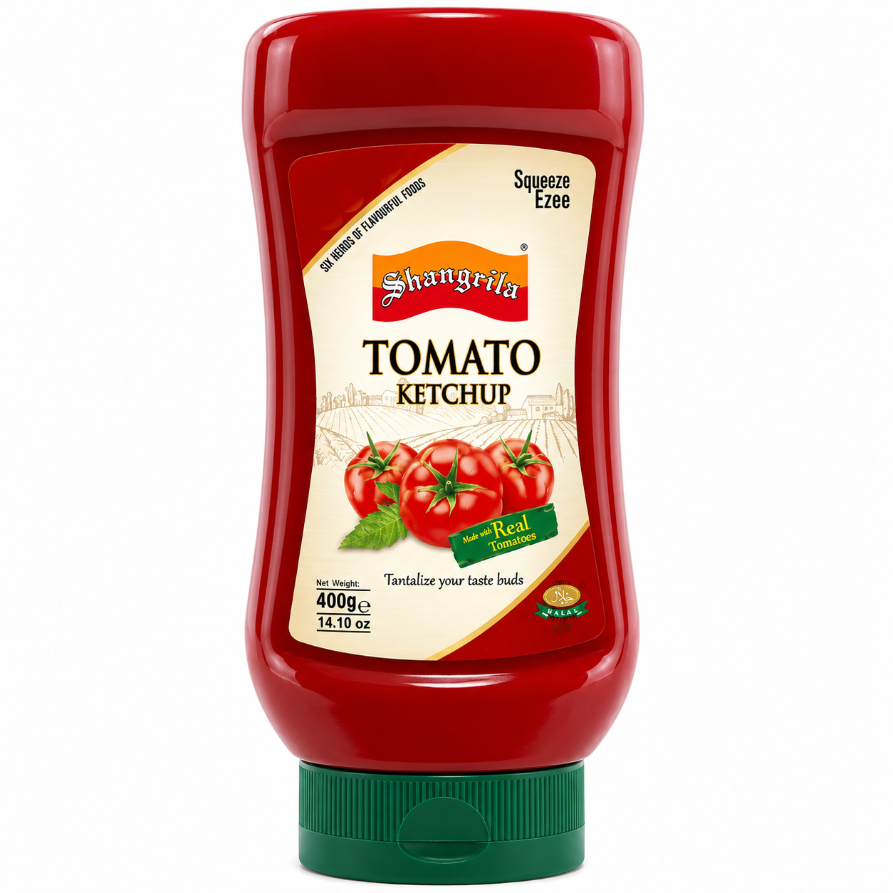 SHANGRILA TOMATO KETCHUP 400 GM SQUEEZE EZEE