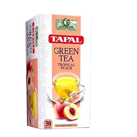 TAPAL GREEN 30 TEA BAGS TROPICAL PEACH45 GM