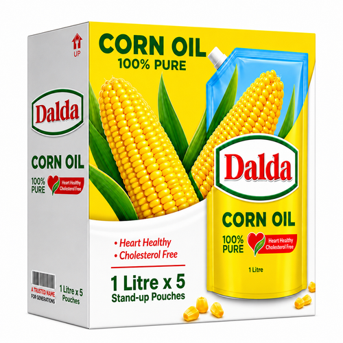 DALDA CORN OIL STAND-UP POUCHES 5  LITRE
