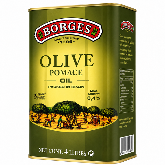 BORGES OLIVE POMAS OIL 4 LITRE TIN