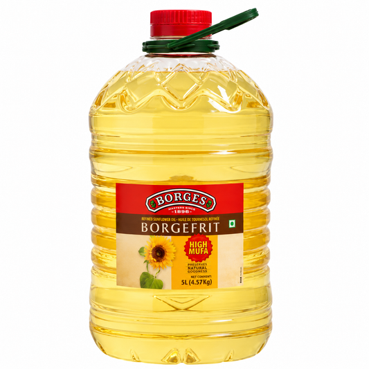 BORGES REFINED SUNFLOWER OIL 5 LITRE