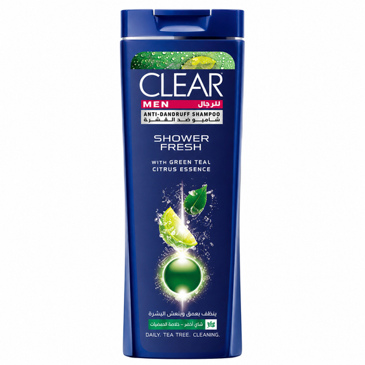 CLEAR MEN SHOWER FRESH  SHAMPOO 185 ML