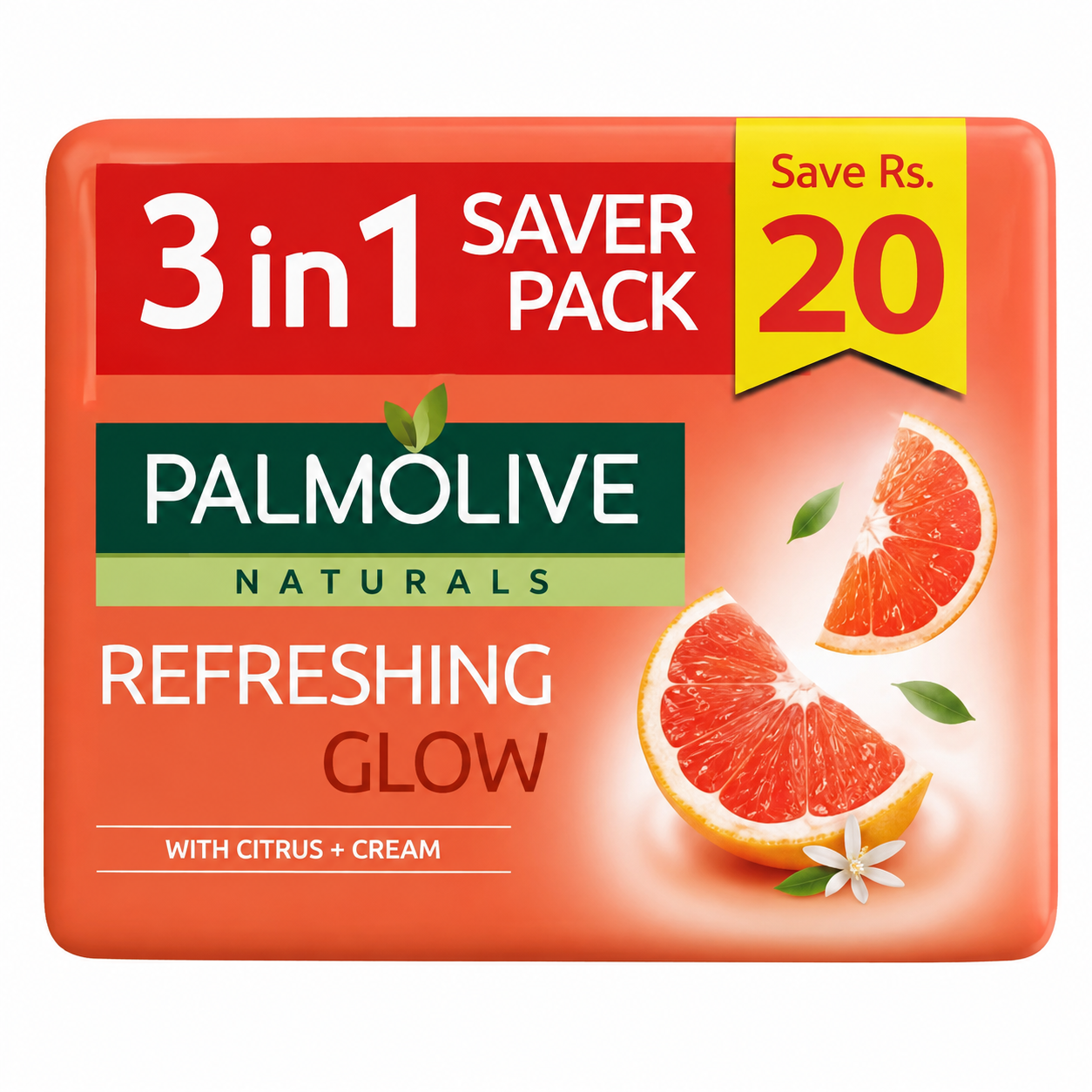 PALMOLIVE SOAP REFRESHING GLOW 3 IN 1 3*98G