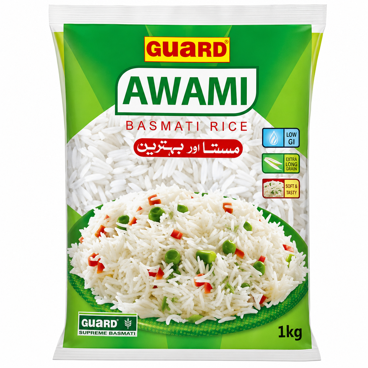 GUARD AWAMI BASMATI RICE 1 KG