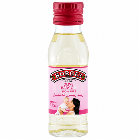BORGES OLIVE BABY OIL 125 ML BOTTLE