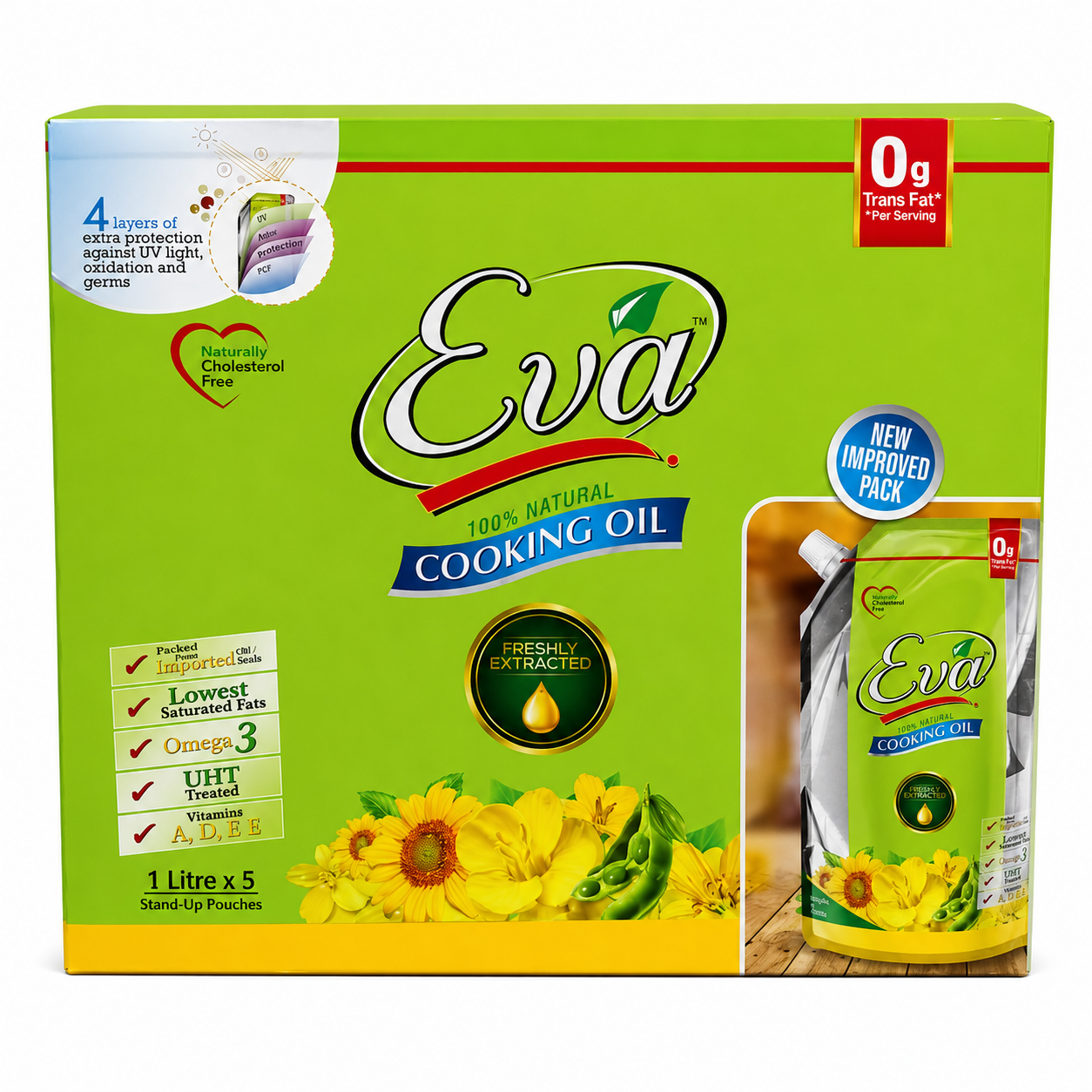 EVA COOKING OIL 1*5  LITRE