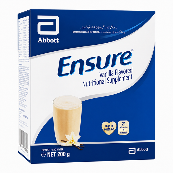 ABBOTT ENSURE VANILLA FLAVOURED NUTRITIONAL SUPPLEMENT 200 GM