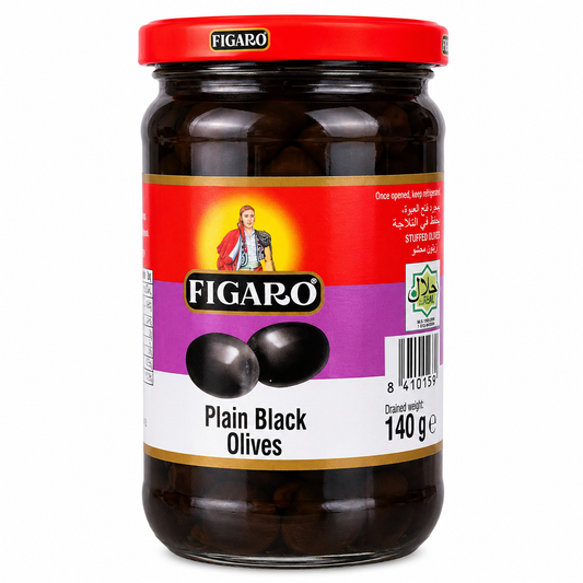 FIGARO PLAIN BLACK OLIVES 140 GM
