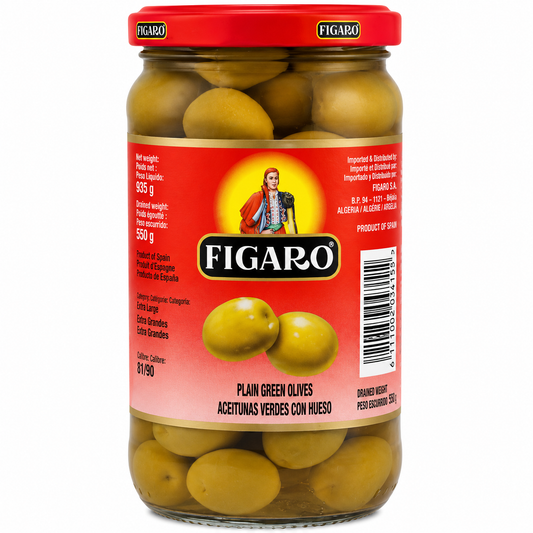 FIGARO PLAIN GREEN OLIVES 140 GM