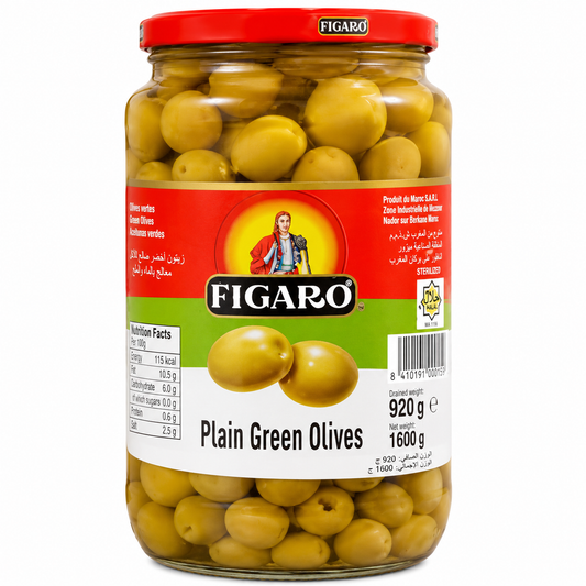 FIGARO PLAIN GREEN  OLIVES 920 GM