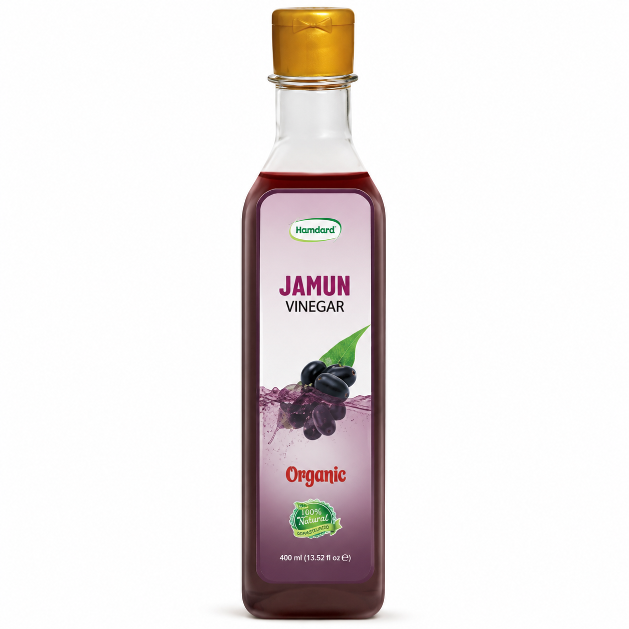 HAMDARD JAMUN VINEGAR ORGANIC 430 ML BOTTLE
