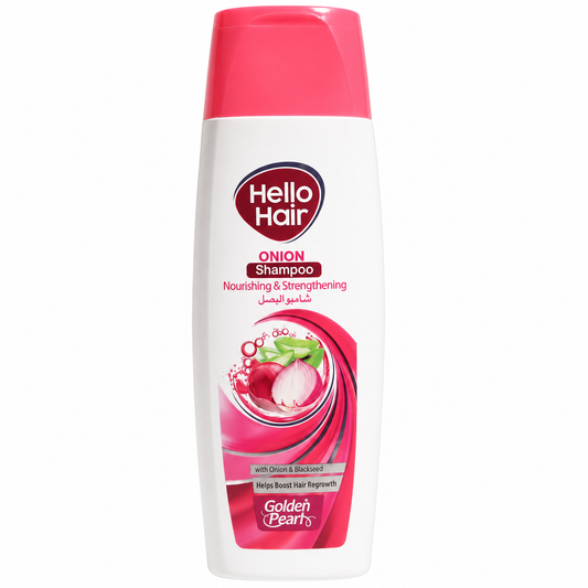 HELLO HAIR SHAMPOO ONION NOURSHING & STRENGHTHENING 360 ML