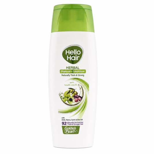 HELLO HAIR SHAMPOO THICK & STRONG HERBAL 180 ML