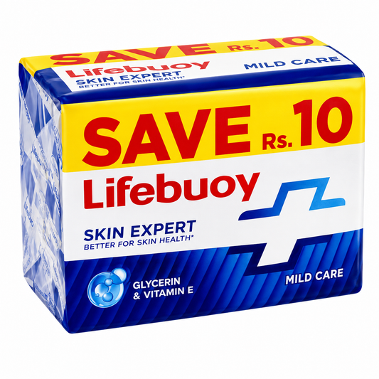 LIFEBUOY SKIN EXPERT MILD CARE 123G*3 SAVE RS 10