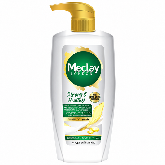 MECLAY LONDON STRONG &  HEALTHY SHAMPOO 600 ML PUMP