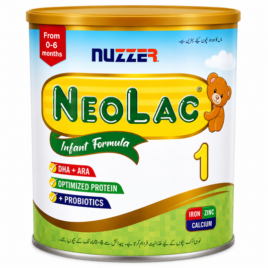 NUZZER NEOLAC 1 INFANT FORMULA – 400 GM (0–6 MONTHS)
