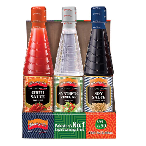 SHANGRILA SAUCE TRIO PACK 700 ML SAVE RS. 65