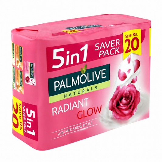 PALMOLIVESOAP RADIANT 5 IN 1 PACK 5*130G