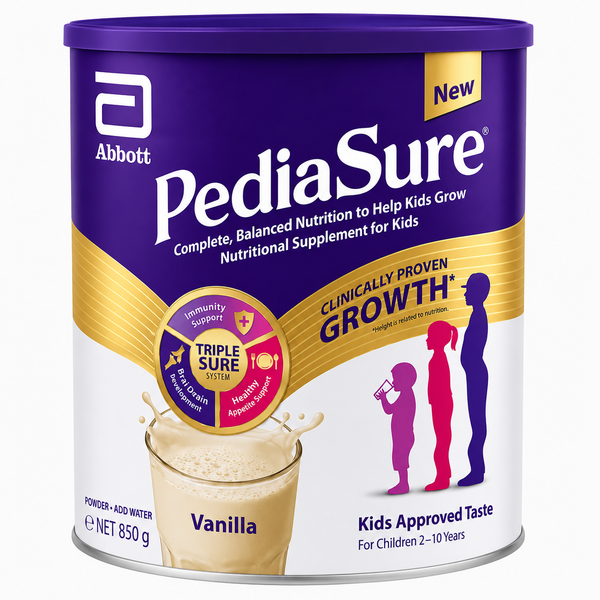 ABBOTT PEDIASURE VANILLA FLAVOURED 850 GM (FOR CHILDREN 3 YEARS & ABOVE)