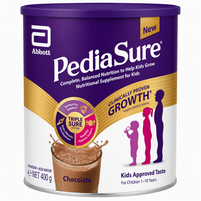 ABBOTT PEDIASURE CHOCOLATE FLAVOURED 400 GM (FOR CHILDREN 3 YEARS & ABOVE)