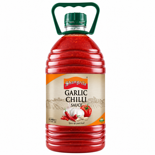 SHANGRILA GARLIC CHILLI SAUCE 3.25KG+1% BOTTLE