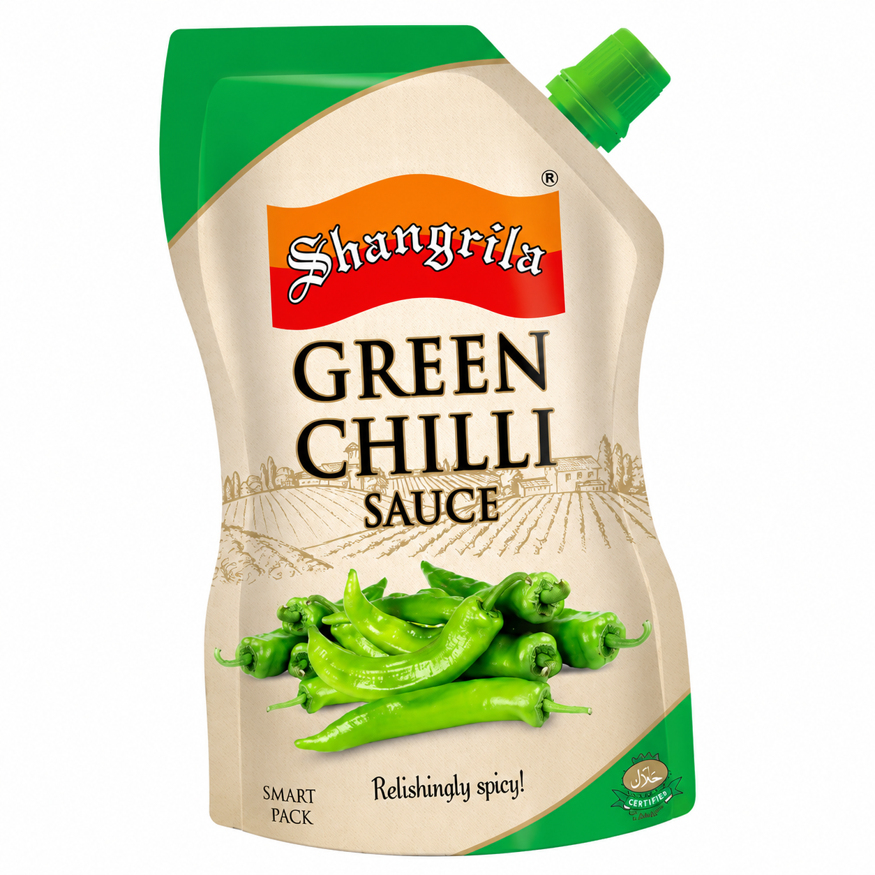 SHANGRILA GREEN CHILLI SAUCE 500  GM