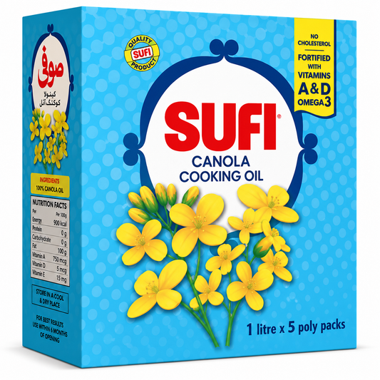 SUFI REFINED CANOLA COOKING OIL 5 LITRE