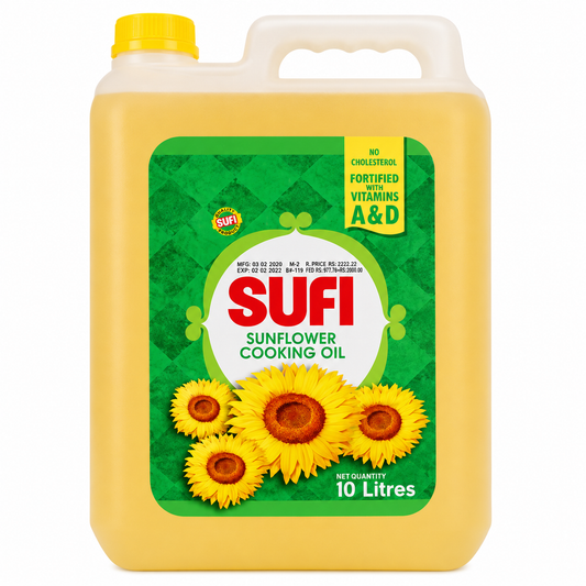 SUFI REFINED SUNFLOWER COOKING OIL 10 LITER GALON