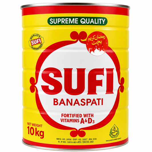 SUFI BANASPATI 10 KG TIN