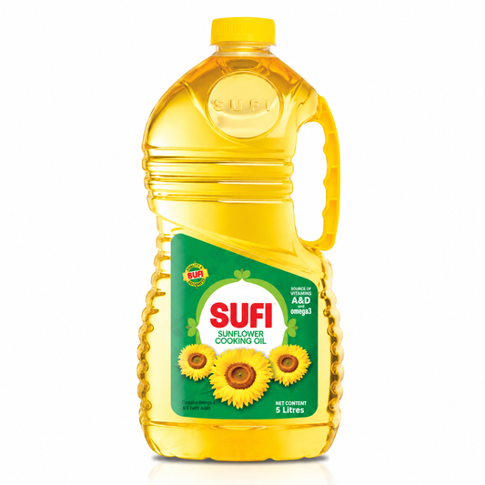 SUFI REFINED SUNFLOWER COOKING OI L 4.5 LITRE