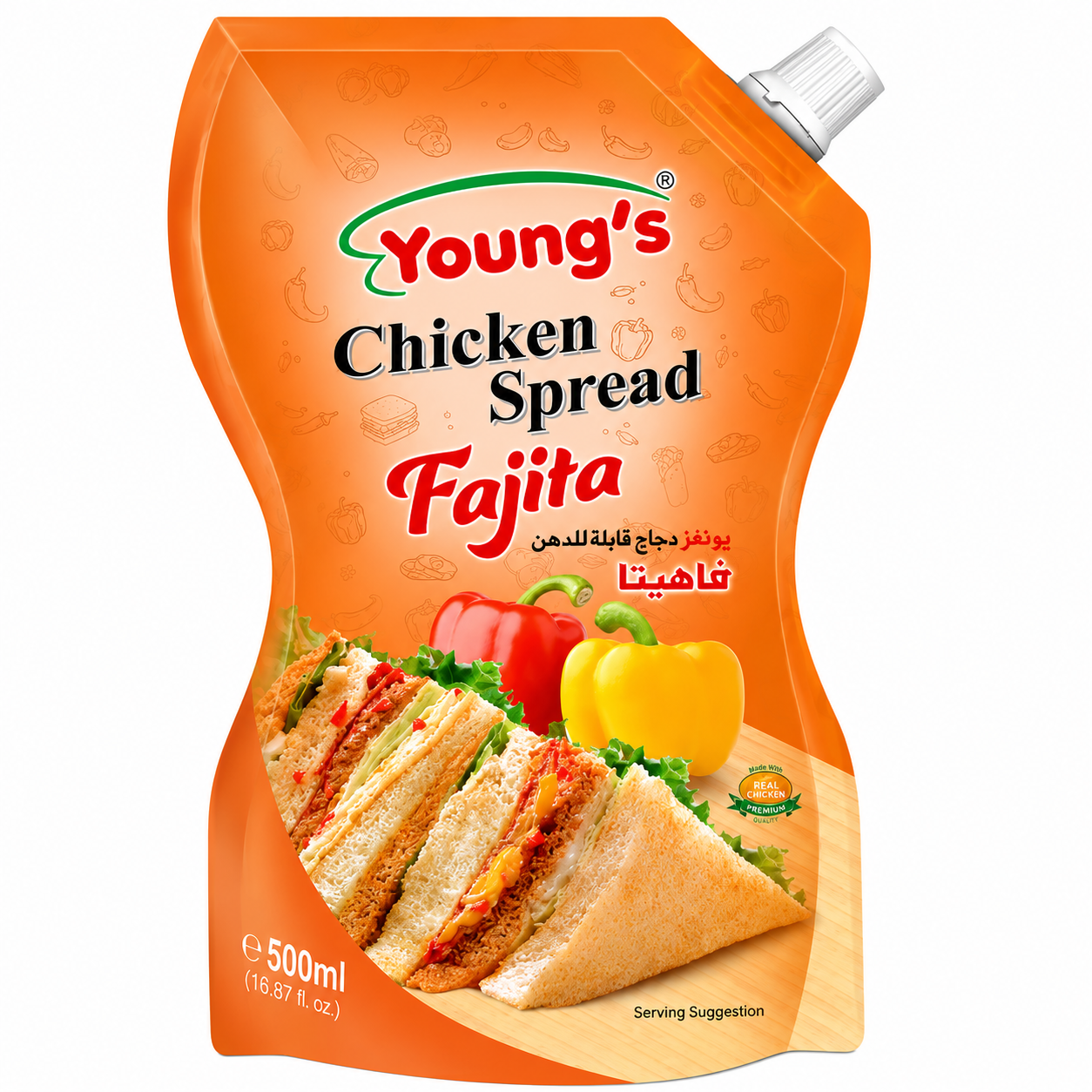 YOUNGS CHICKEN SPREAD FAJITA 500 ML