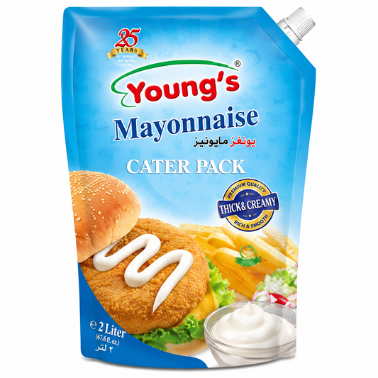 YOUNGS CREAMY MAYONNAISE IDEAL WITH FASTFOOD 2 LITER