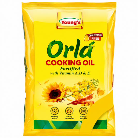 YOUNGS ORLA COOKING OIL 1 LITRE POUCH