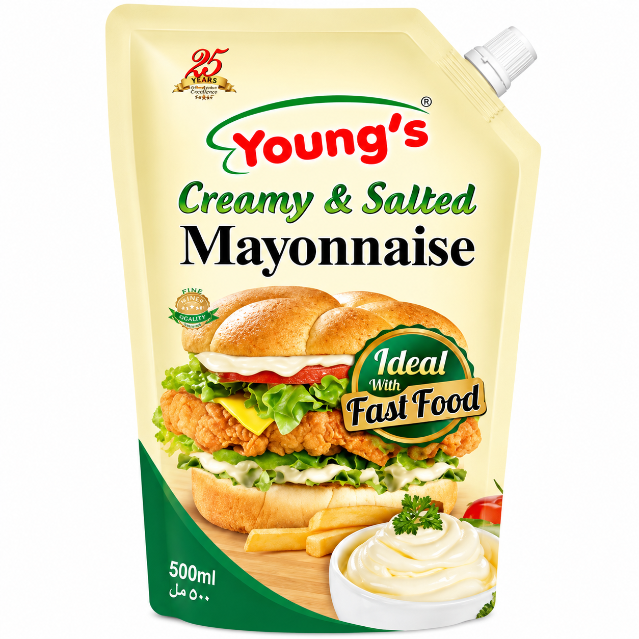 YOUNGS CREAMY&SALTED MAYONNISE 500 ML