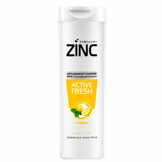 ZINC ANTI-DANDRUF ACTIVE FRESH LEMON MINT SHAMPOO 340 ML