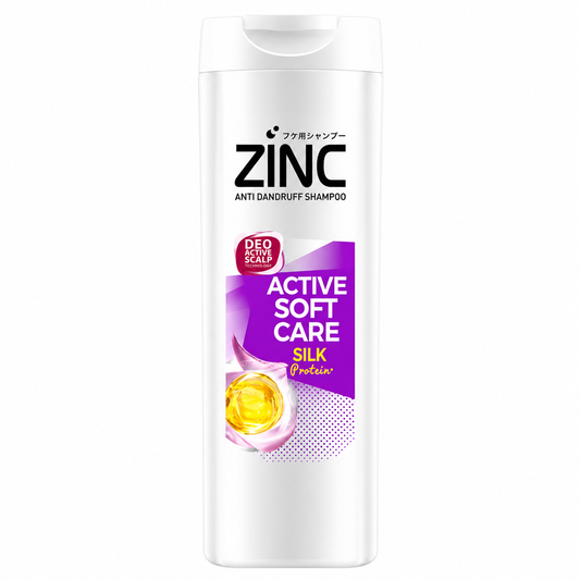 ZINC ANTI-DANDRUF ACTIVE SOFT CARE SILK SHAMPOO 340 ML