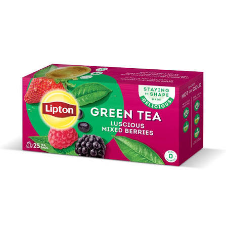 LIPTON GREEN TEA 25TEA BAGS MIXED BERRIES  32.5 GM